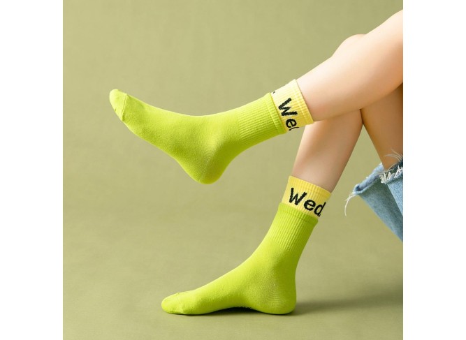 Week Socks - A different color for each day of the week