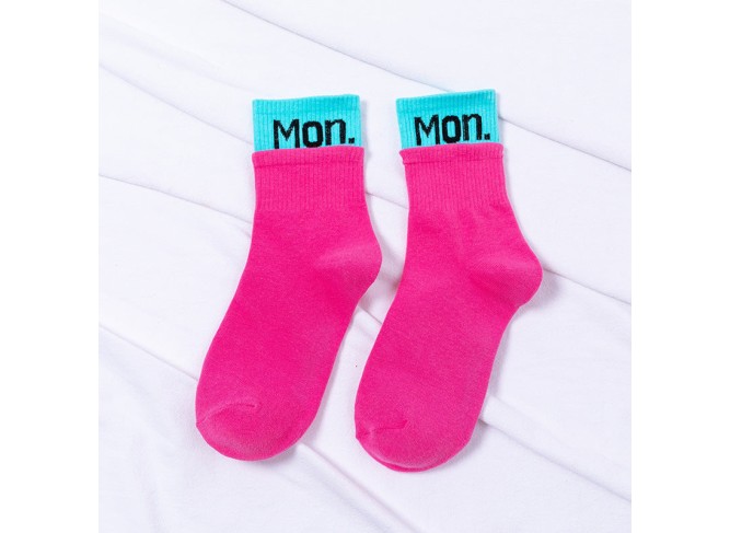 Week Socks - A different color for each day of the week