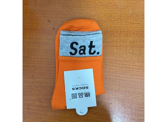 Week Socks - A different color for each day of the week