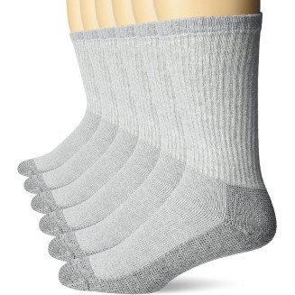 Men's Full Cushion Heavy Duty Work Crew Socks (6 Pair Pack)