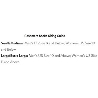 100% Pure Cashmere Unisex Socks (3 Colors, 2 Sizes)