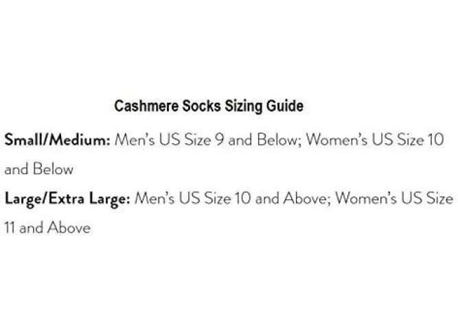 100% Pure Cashmere Unisex Socks (3 Colors, 2 Sizes)