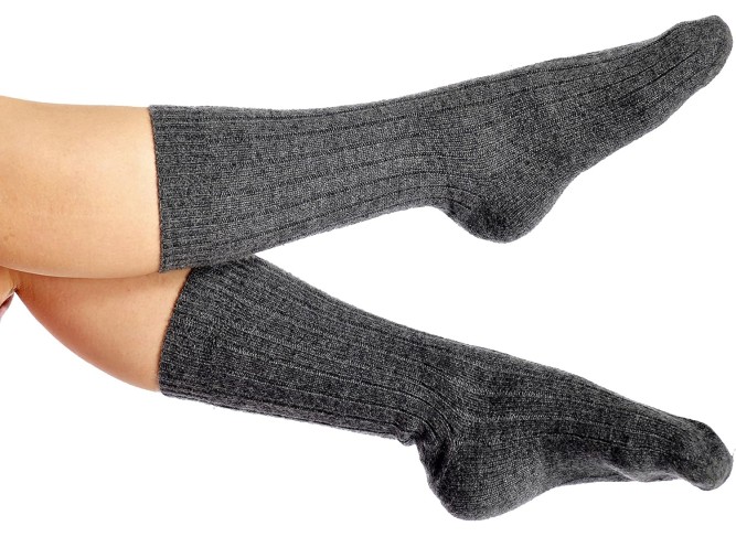 100% Pure Cashmere Unisex Socks (3 Colors, 2 Sizes)