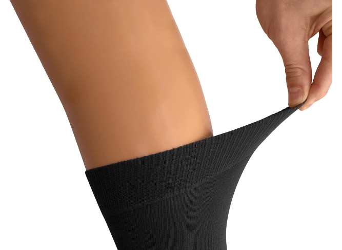 Mens Dress Socks 6 Pair Combed Cotton Classic Patterns No Seam Comfort