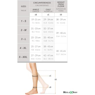 Cotton open-toe medical compression knee high socks (15-20 mmHg)