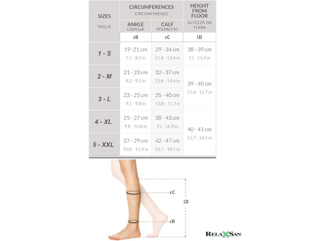 Cotton open-toe medical compression knee high socks (15-20 mmHg)