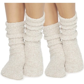 CozyChic Women Heathered Socks, Crew Socks, Plush Socks, Loungewear