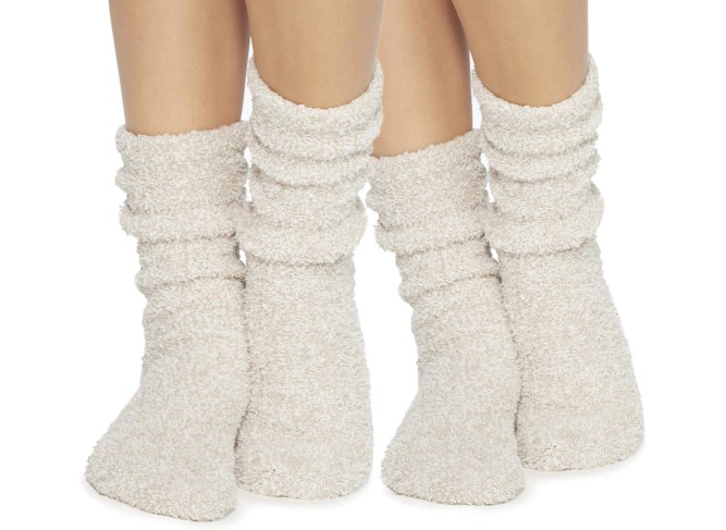CozyChic Women Heathered Socks, Crew Socks, Plush Socks, Loungewear