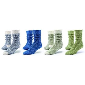 Organic Cotton Ragg Socks - 4 Pairs - Unisex - Casual