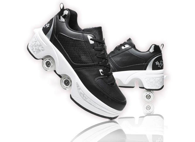 Roller Skate Shoes for Women Four Rounds Children's Roller Skates Shoes 