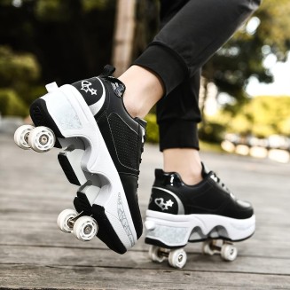 Roller Skate Shoes for Women Four Rounds Children's Roller Skates Shoes 