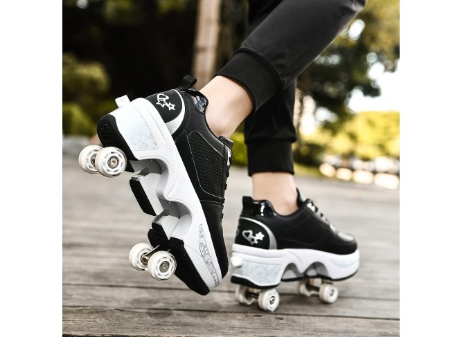 Roller Skate Shoes for Women Four Rounds Children's Roller Skates Shoes 