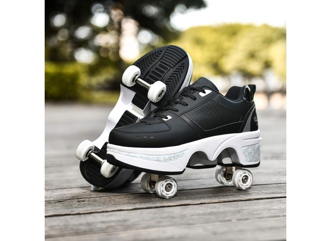 Roller Skate Shoes for Women Four Rounds Children's Roller Skates Shoes 