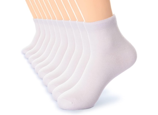 Women Thin Cotton Socks, Warm Soft Cotton Socks Women Ankle Quarter Cut Socks 5/10/25 Pairs