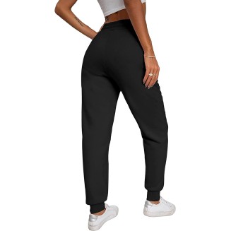 Women's Warm Sherpa Lined Athletic Sweatpants Jogger Fleece Pants