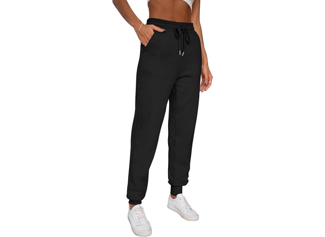 Women's Warm Sherpa Lined Athletic Sweatpants Jogger Fleece Pants