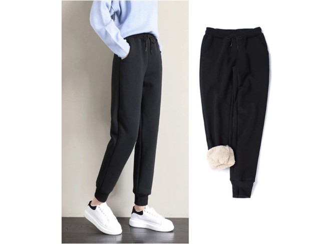 Women's Warm Sherpa Lined Athletic Sweatpants Jogger Fleece Pants