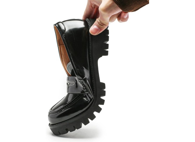 Platform Penny Loafers for Women Comfort Chunky Slip On Dressy Shoes