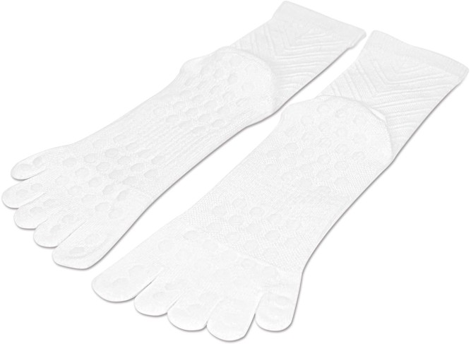 Finger Football Toe Socks with Non Slip Sticky Grip for Men Women Athletic Socks Soccer Tennis Basketball Golf Badminton