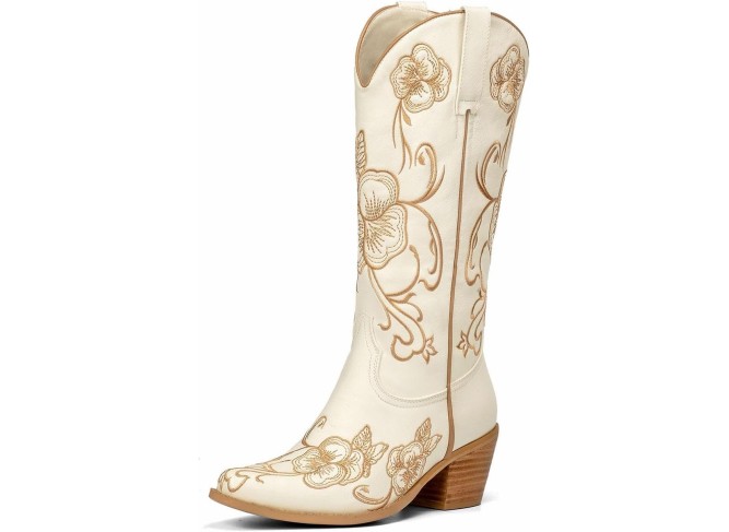 Cowboy Boots for Women Sparkly Cowboy Boots Womens Fashion Bling Bling Cowgirl Western Chunky Heels