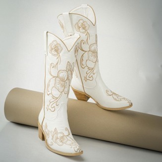 Cowboy Boots for Women Sparkly Cowboy Boots Womens Fashion Bling Bling Cowgirl Western Chunky Heels