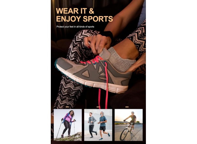 6 Pairs Ankle Athletic Running Socks Low Cut Sports Tab Socks for Men and Women