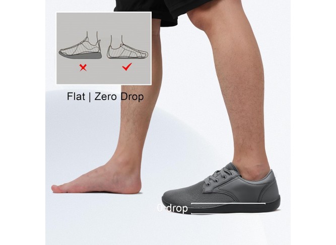 Mens Dress Shoes Wide Toe Walking Shoes Minimalist Barefoot Shoes Casual Sneakers Breathable Zero Drop Shoes