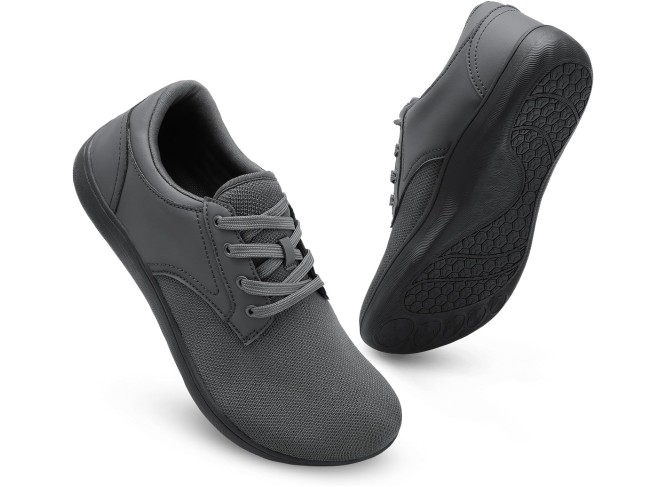 Mens Dress Shoes Wide Toe Walking Shoes Minimalist Barefoot Shoes Casual Sneakers Breathable Zero Drop Shoes
