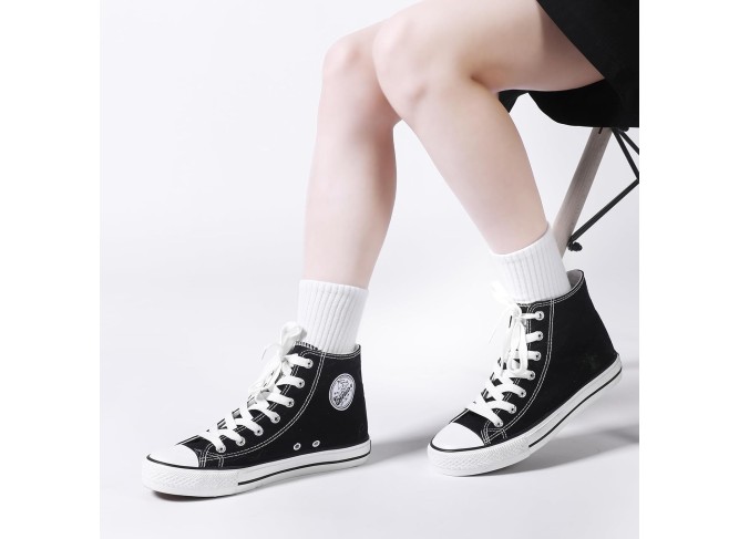 36 Pairs Crew Socks for Women Cotton Tall Socks Bulk Breathable Running Hiking Athletic Long Sock