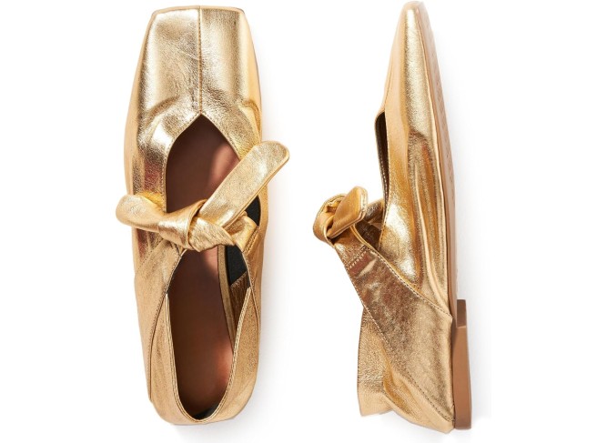 Silver Bow Ballet Flats Shoes for Women Bow Tie Slip On Mary Jane Flats Square Toe Casual Dress Ballerina Shoes