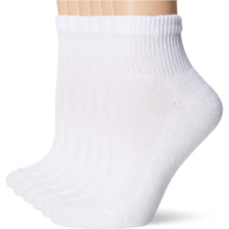 womens Ultimate Comfort Toe Seamed Ankle Socks Pack Of 6