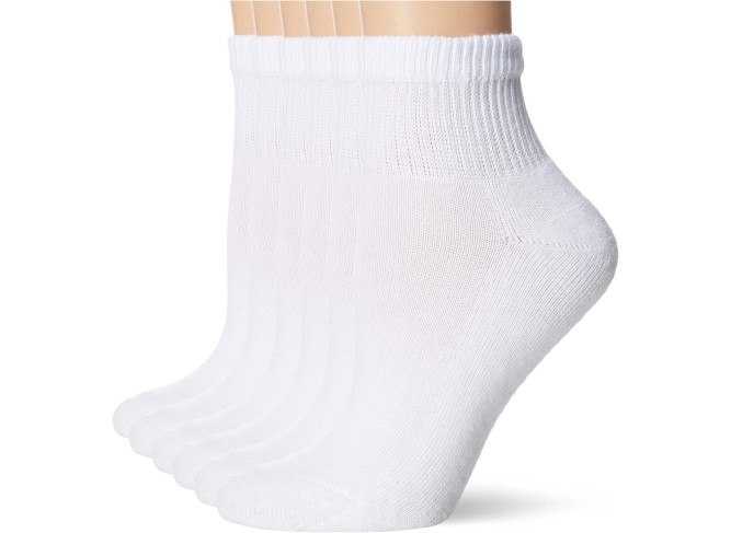womens Ultimate Comfort Toe Seamed Ankle Socks Pack Of 6
