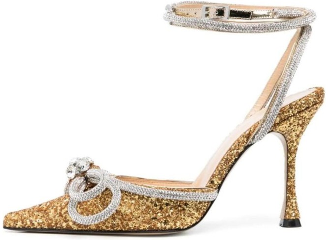 Women's Sparkling Lace-Up Ankle Strap High Heel Sandals with and Crystal