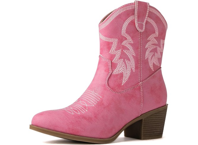 Women's Mid Calf The Western Cowboy Boots Fashion Cowgirl Boots