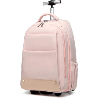 Rolling Backpack,Travel Laptop Backpacks with Wheels 17 inch Water Resistant Backpack Mens Rolling Laptop Lag Women Carry on Bag