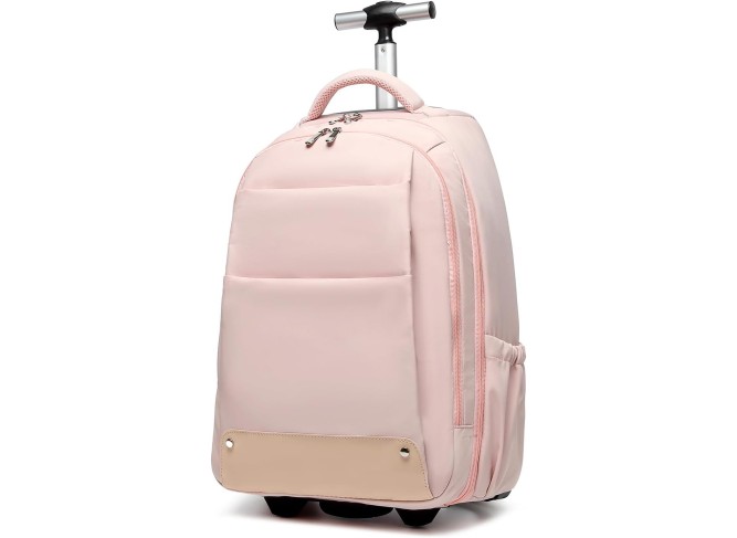 Rolling Backpack,Travel Laptop Backpacks with Wheels 17 inch Water Resistant Backpack Mens Rolling Laptop Lag Women Carry on Bag
