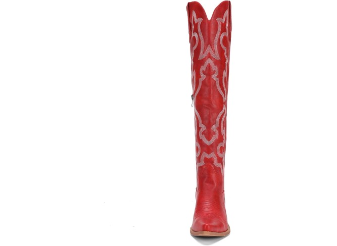Cowboy Boots for Women Western Stitch Patterns Over The Knee Cowgirl Boots Snip Toe Chunky Heel Western Boots