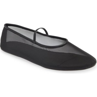 Women's Daisies Fine Mesh Ballet Flats,Round Toe Ballerina Shoes